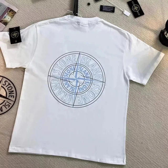 Stone Island Compass Logo T-Shirt Triple Layer Compass