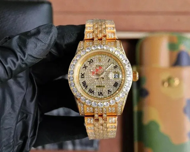 Rolex Datejust Diamond Pave Dial with Roman Numerals