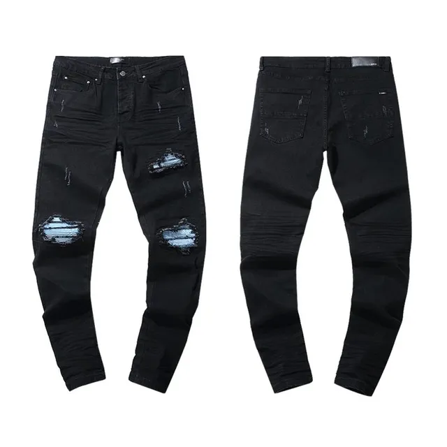 Amiri 501 Skinny Distressed Black