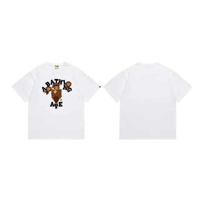 BAPE Graphic T-Shirt A Bathing Ape Logo Print
