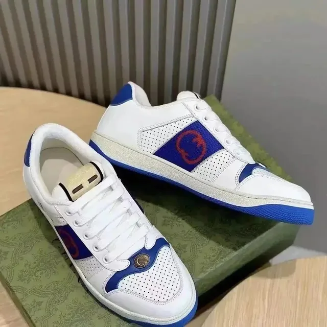 Gucci Rhyton Sneaker White Blue Red