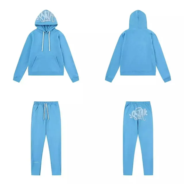 Syna World Hoodie and Joggers Set Sky Blue with White Logo