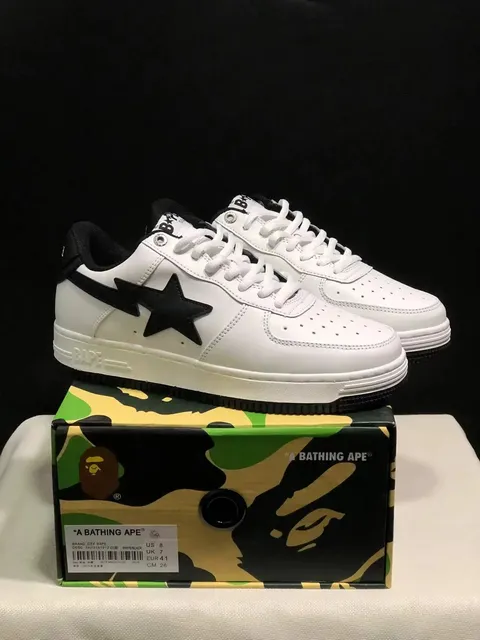 Bape Sta White Black Star