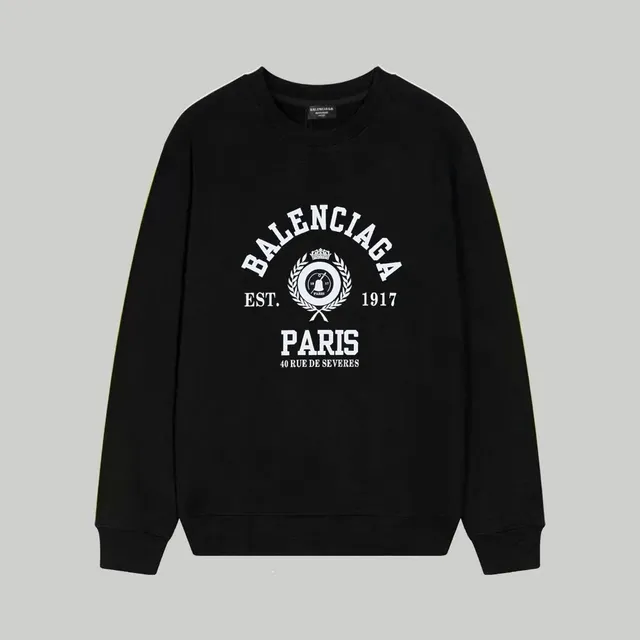 Balenciaga Crewneck Sweatshirt Paris Archive Logo