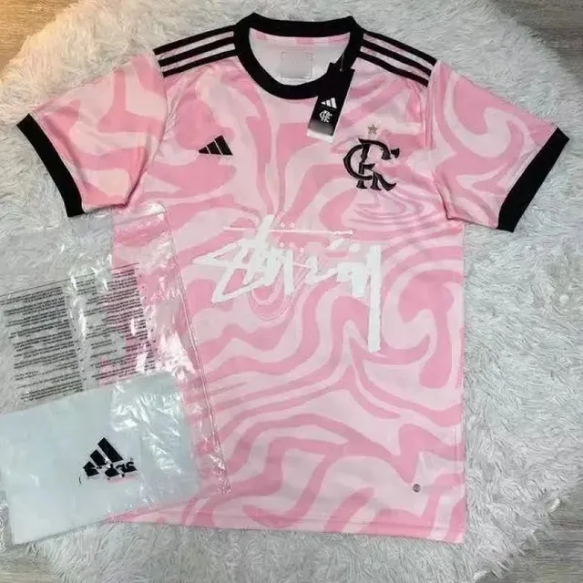 Adidas Flamengo Third Jersey Stüssy Swirl Print