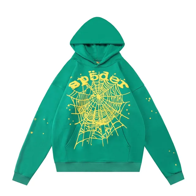 Sp5der Hoodie Spiderweb Print