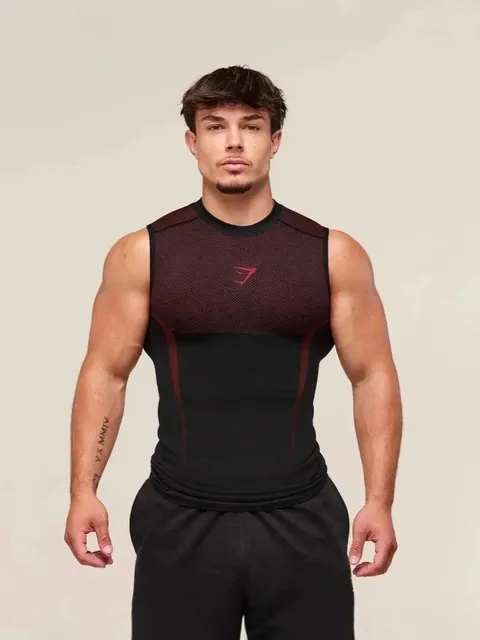 Gymshark Compression Tank Mesh Panel