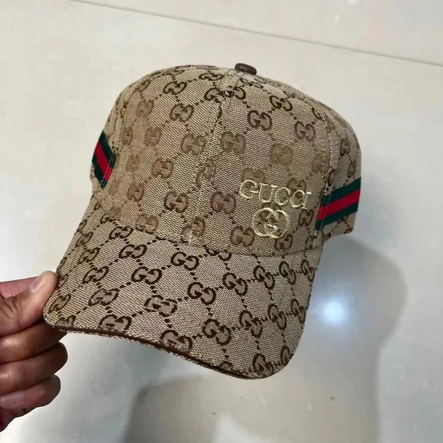Gucci Baseball Cap GG Monogram Web Trim