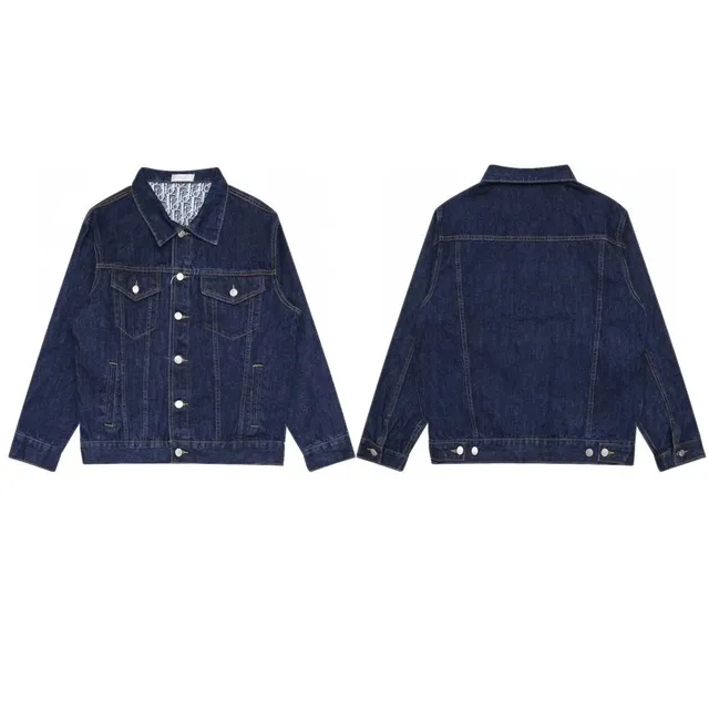 Dior Denim Jacket Oblique Logo Lining