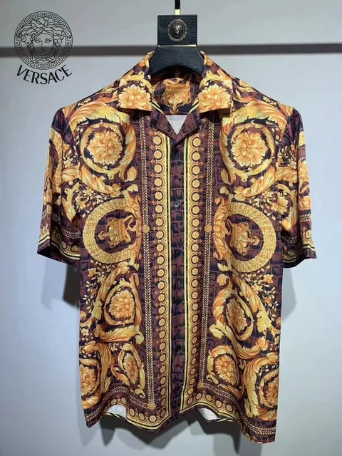 Versace Barocco Print Shirt Medusa Barocco
