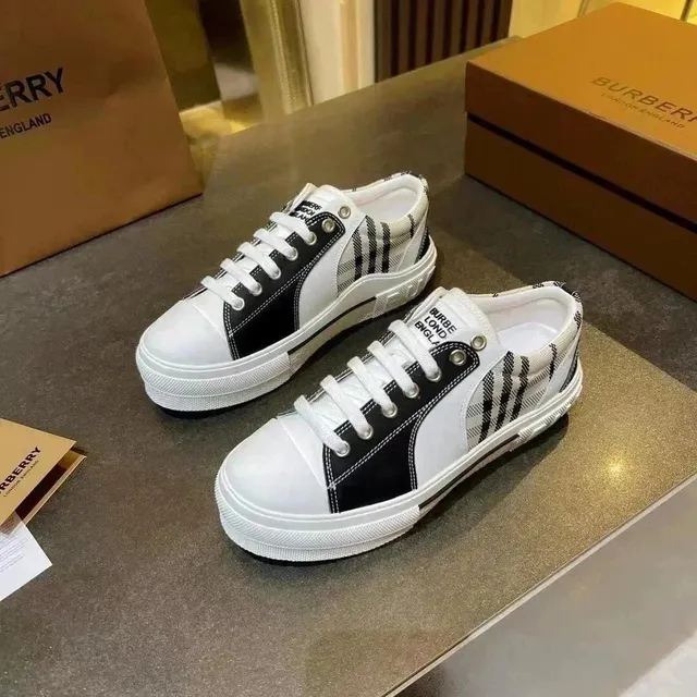 Burberry Platform Sneaker Checkered Panel