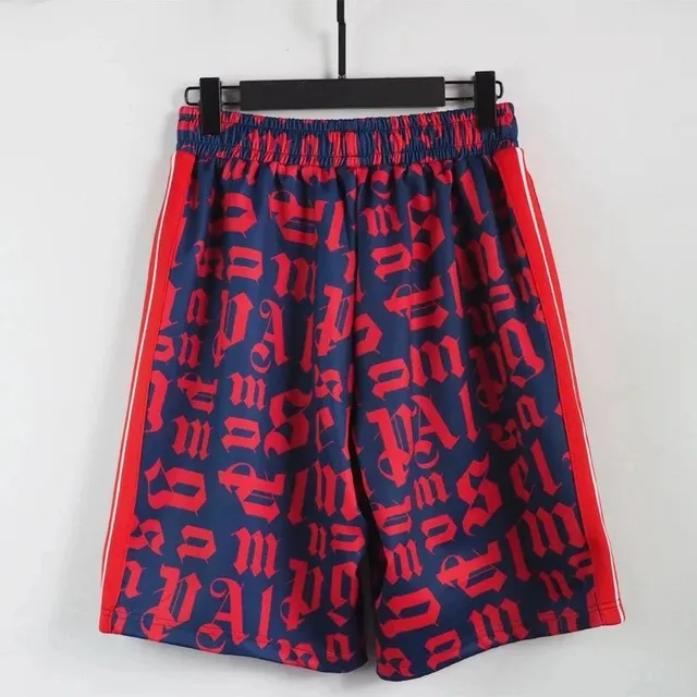 Palm Angels Logo Print Shorts Gothic Script