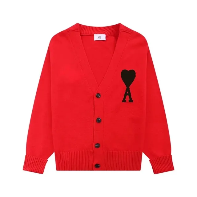AMI Paris Cardigan Heart Logo