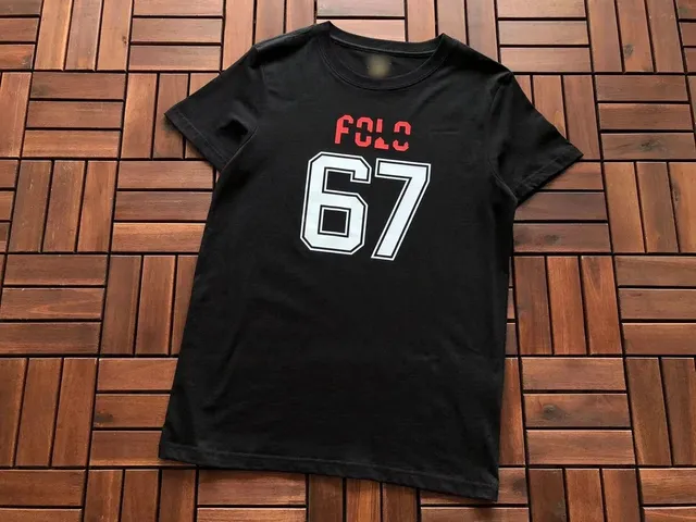 Polo Ralph Lauren Polo 67 Tee Black with Red and White Graphic
