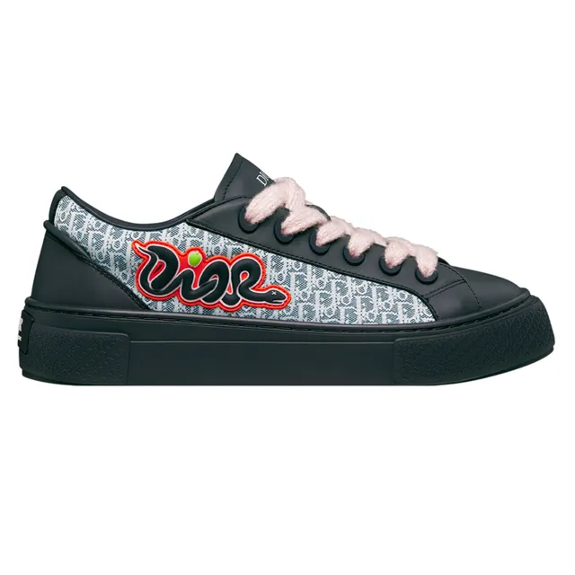B22 Oblique Print with Dior Logo Patch