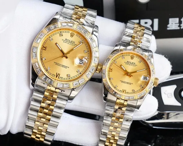 Rolex Oyster Perpetual Datejust Two-Tone Diamond Bezel