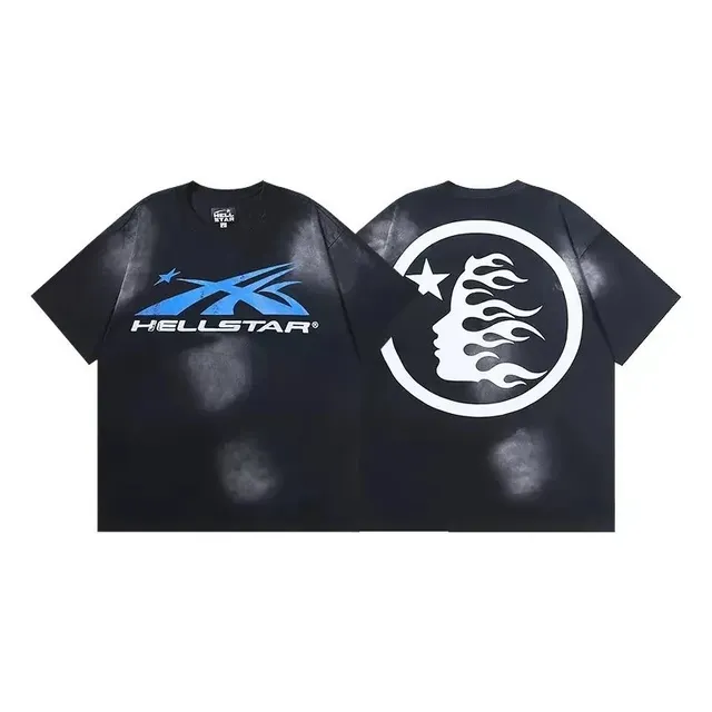 Hellstar Graphic Tee Flame Logo Print