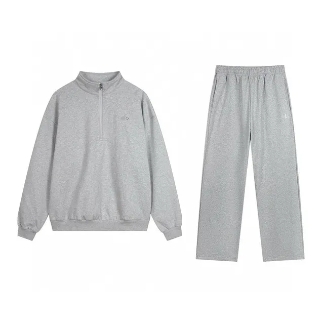 Alo Yoga Half-Zip Sweatshirt and Joggers Set