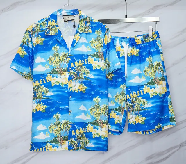Gucci Hawaiian Print Set Tropical Palm and GG Logo