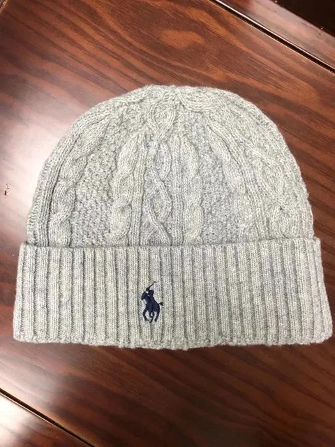 Polo Ralph Lauren Cable Knit Beanie Heather Grey