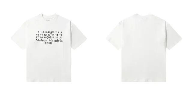 Maison Margiela Numbered Logo Tee Classic Numbers Print