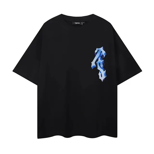 Travis Scott Graphic Tee Blue Logo Print