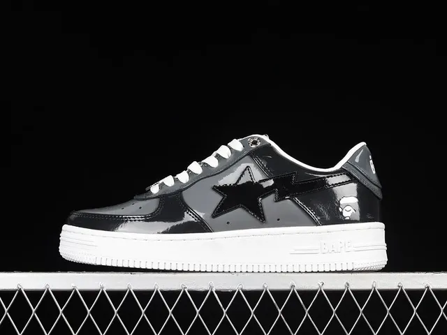 BAPE Shark Low Glossy Patent
