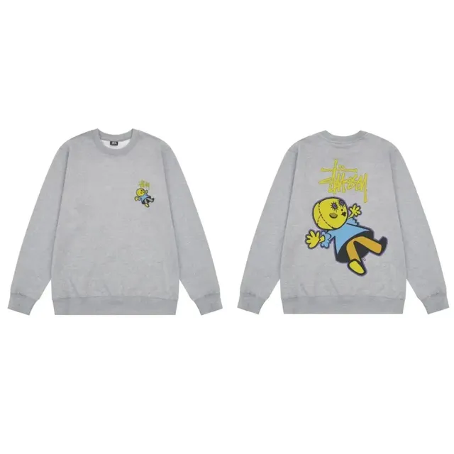 Stüssy Crewneck Sweatshirt Cartoon Graphic
