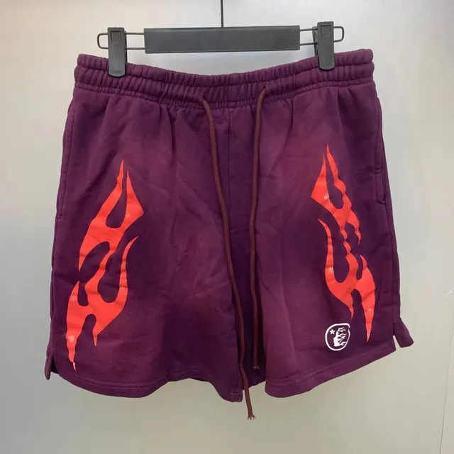 Hellstar Flame Shorts Flame Print