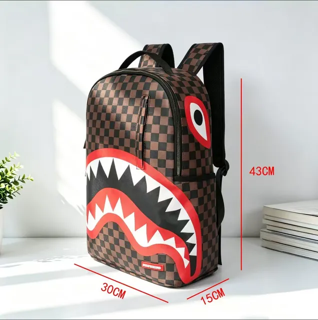 Sprayground Shark Backpack Checkerboard