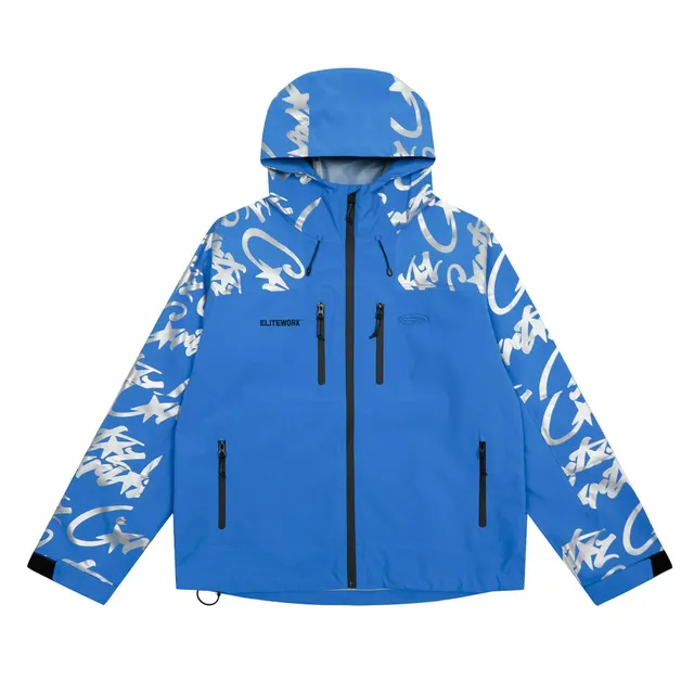 Elitework Hooded Jacket Graffiti Print