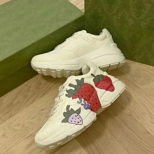 Gucci GG Trainer Strawberry Print