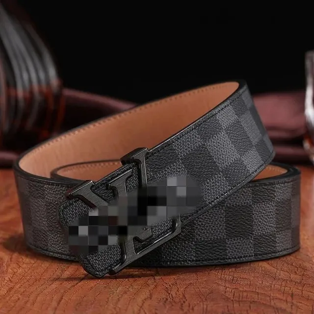 Louis Vuitton Damier Graphite Belt Monogram Check