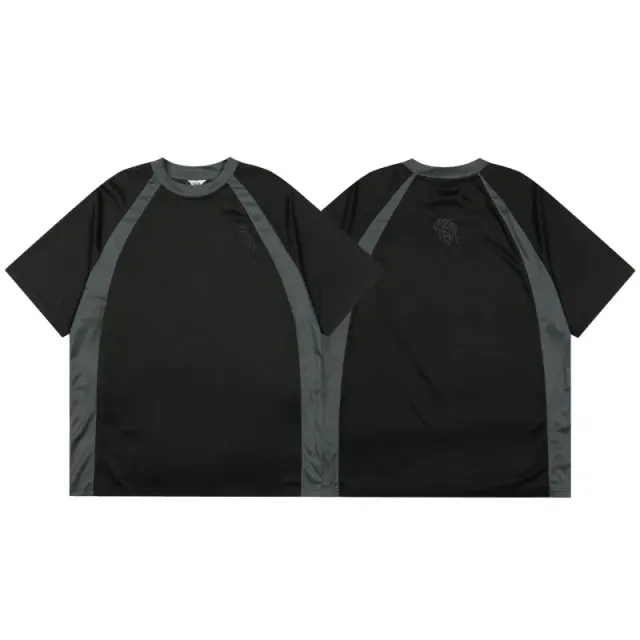 Amiri Raglan T-Shirt Black/Grey Panel