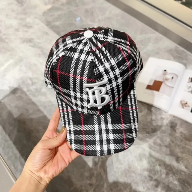 Burberry Baseball Cap Checkered Logo