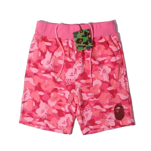 BAPE Camo Shorts Pink Camo