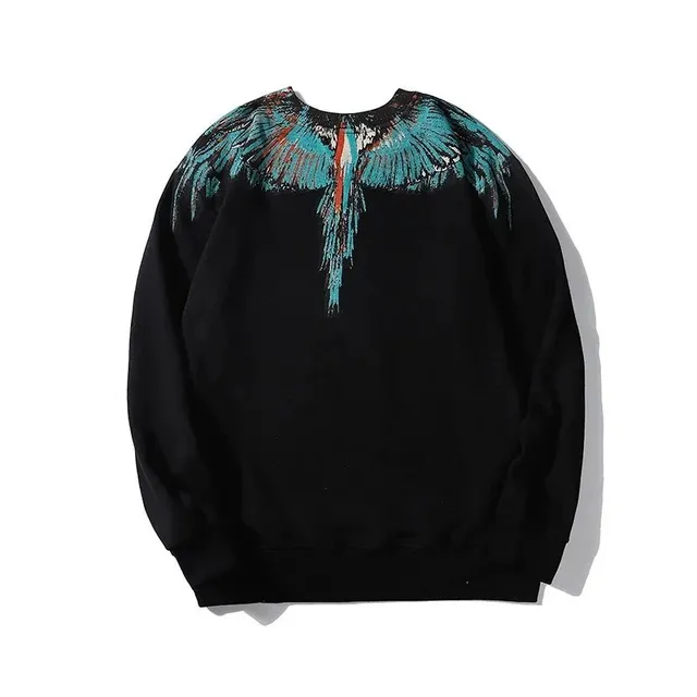 Marcelo Burlon Cotton Sweatshirt Wings Print