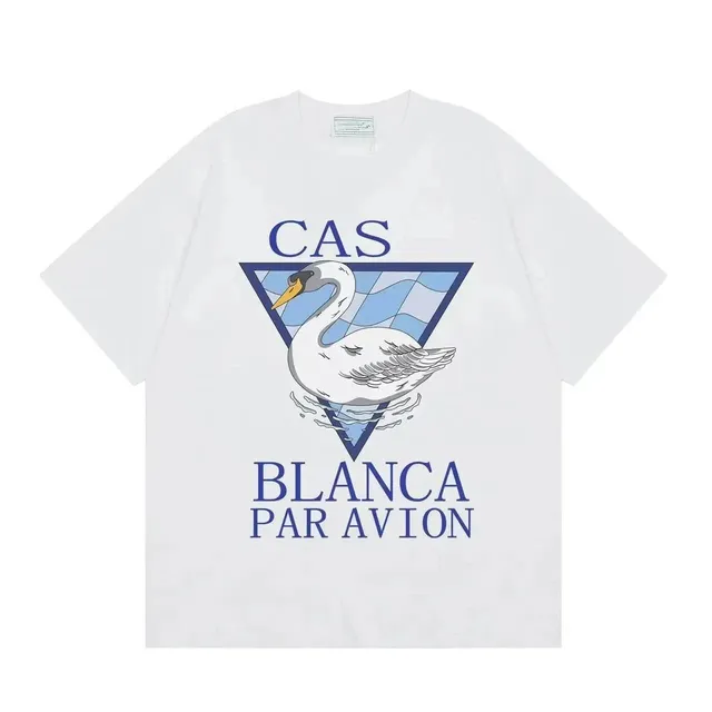 Casablanca T-Shirt Swan Graphic