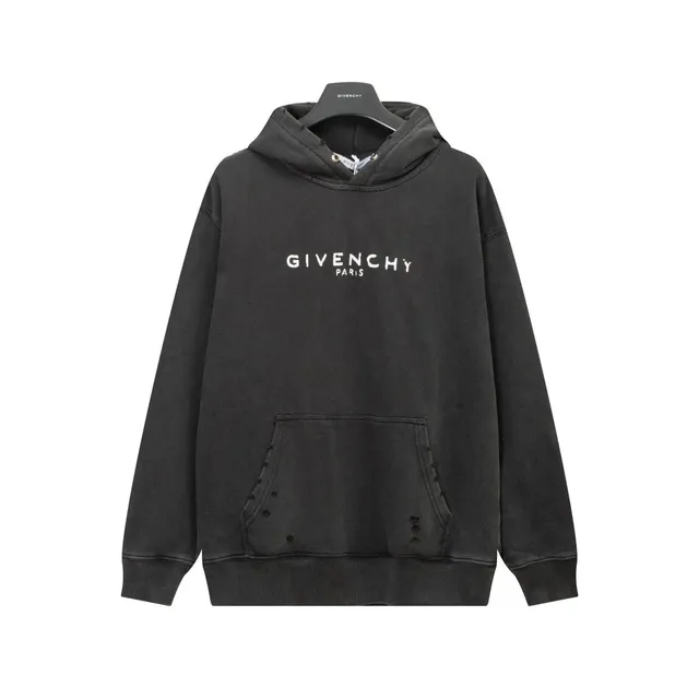 Givenchy Hoodie Distressed Logo