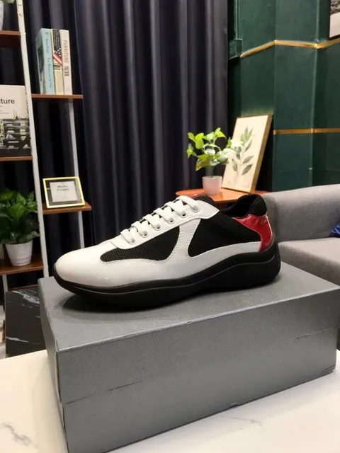 Prada Linea Rossa Sneaker White Black Red
