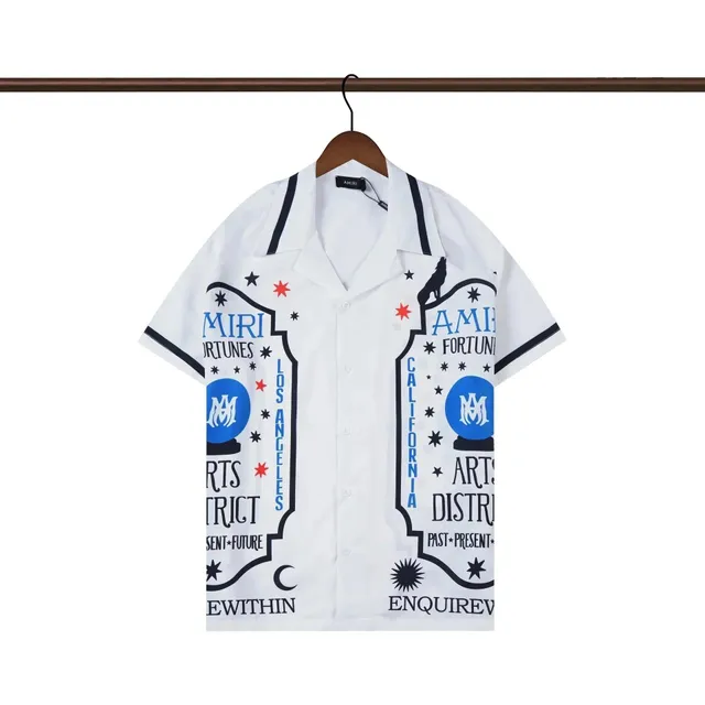 Amiri Printed Camp Collar Shirt Los Angeles Arts District