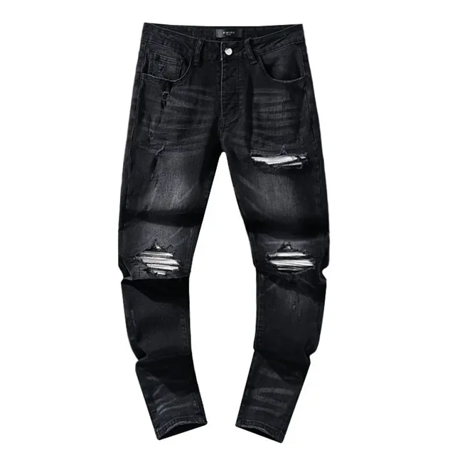 Amiri Distressed Straight Jeans