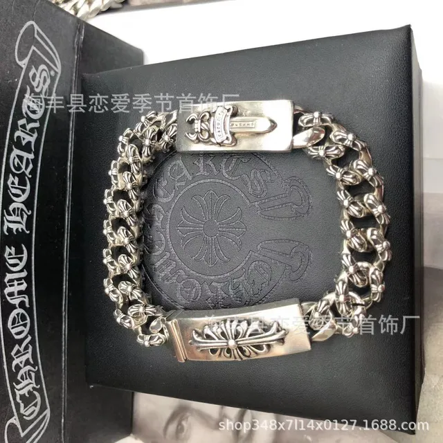 Full flower double row cross flower bracelet