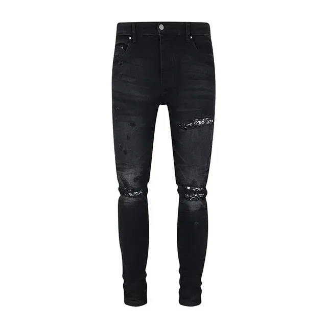 Levi's 501 Skinny Distressed Black