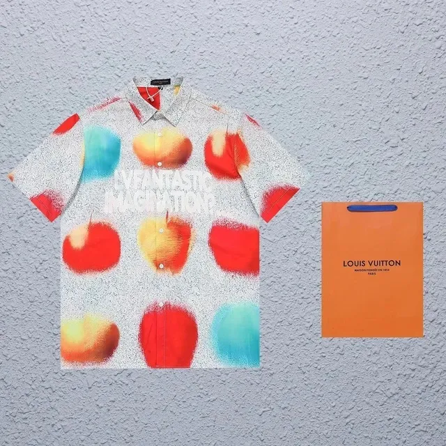 Louis Vuitton Short-Sleeve Shirt Fantastical Imagination Print