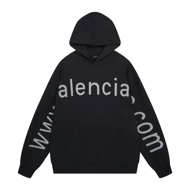 Balenciaga Logo Hoodie Web Print
