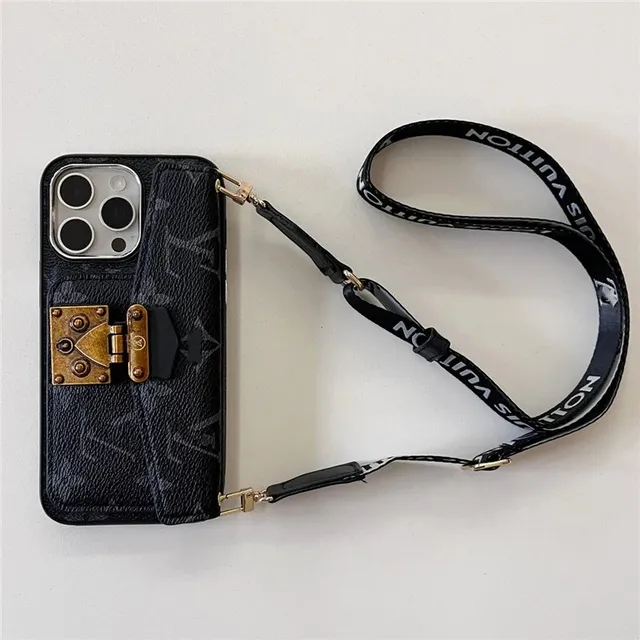 Louis Vuitton Phone Case with Strap Monogram Leather