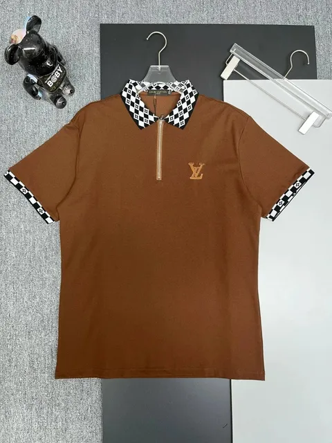 Louis Vuitton Polo Shirt Checkerboard Collar and Cuffs