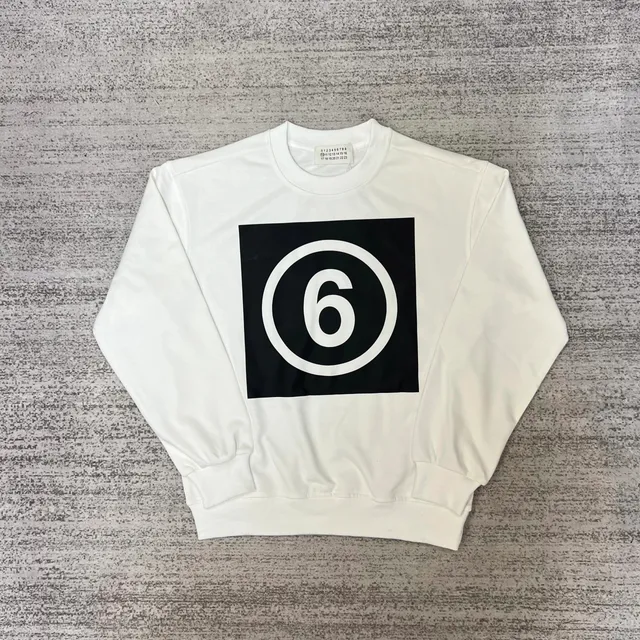 Maison Margiela Crewneck Sweatshirt Number 6 Logo