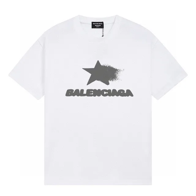 Balenciaga Star Logo T-Shirt Grey Star Print